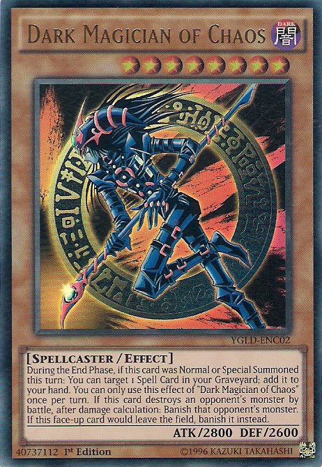 Dark Magician of Chaos [YGLD-ENC02] Ultra Rare | Cracking-Singles