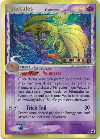 Ninetales (8/101) (Delta Species) (Stamped) [EX: Dragon Frontiers] | Cracking-Singles