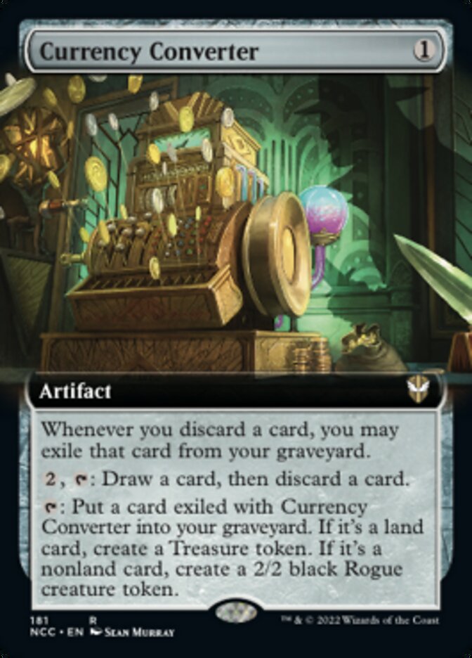 Currency Converter (Extended Art) [Streets of New Capenna Commander] | Cracking-Singles