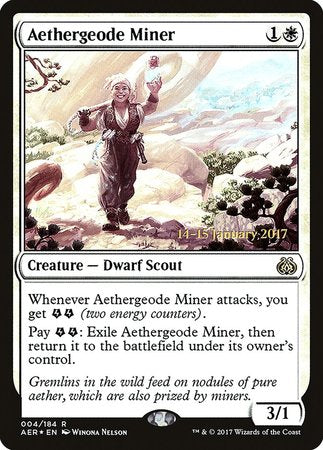 Aethergeode Miner [Aether Revolt Prerelease Promos] | Cracking-Singles