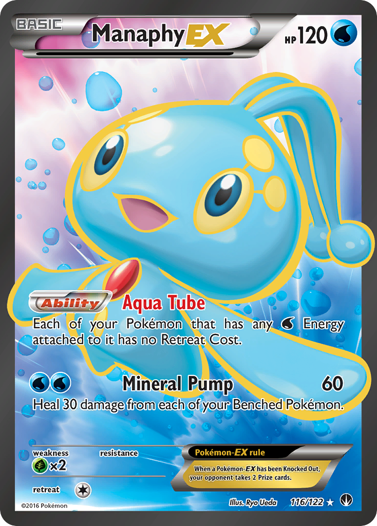 Manaphy EX (116/122) [XY: BREAKpoint] | Cracking-Singles