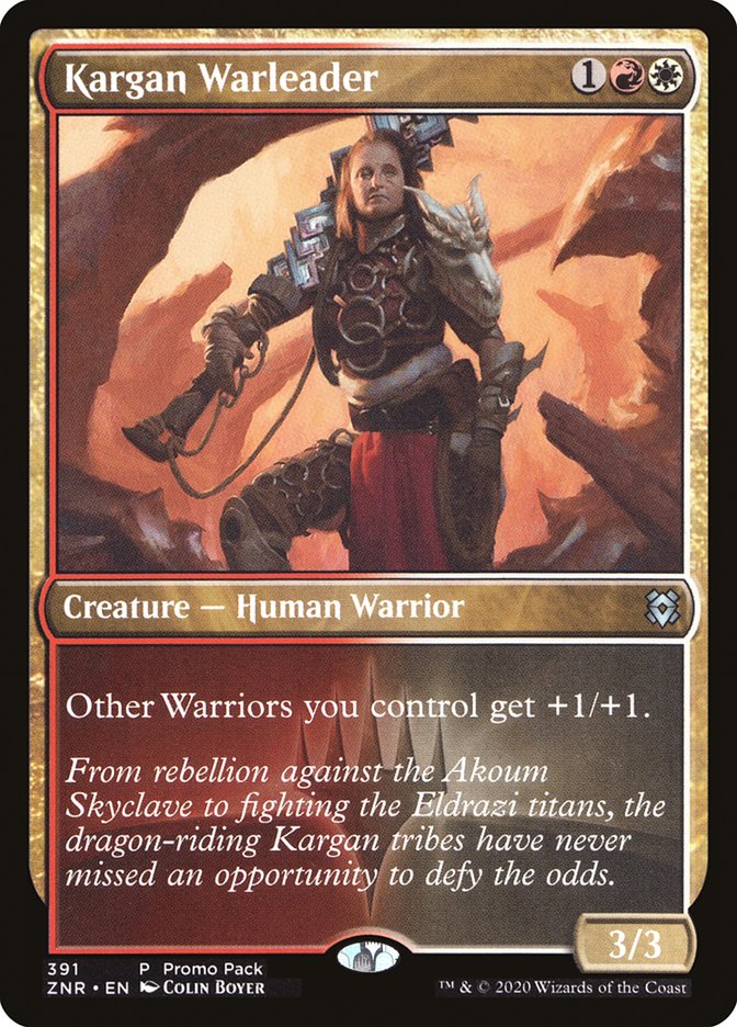 Kargan Warleader (Promo Pack) [Zendikar Rising Promos] | Cracking-Singles