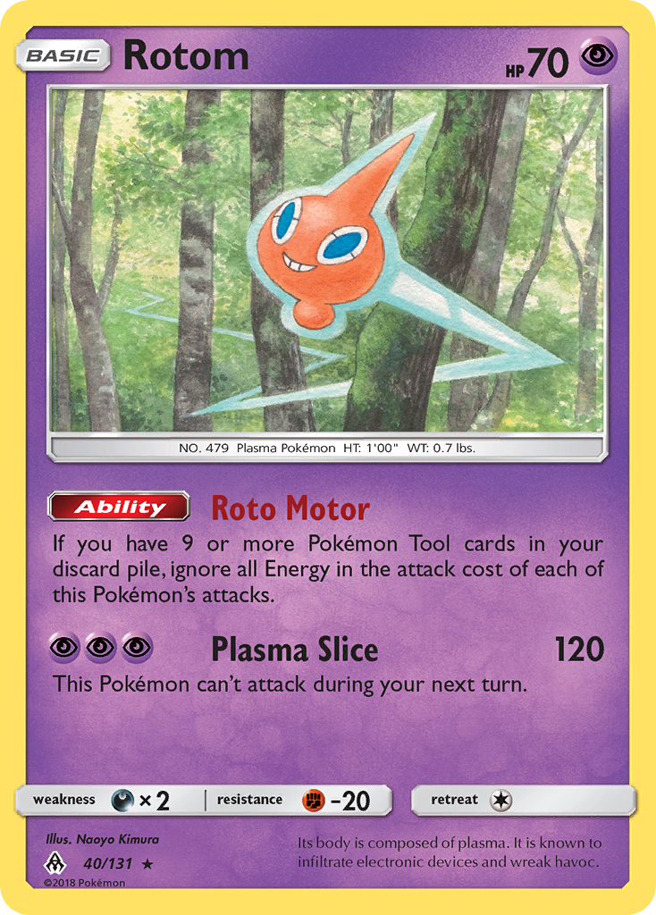 Rotom (40/131) [Sun & Moon: Forbidden Light] | Cracking-Singles