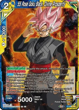 SS Rose Goku Black, Divine Prosperity [P-206] | Cracking-Singles