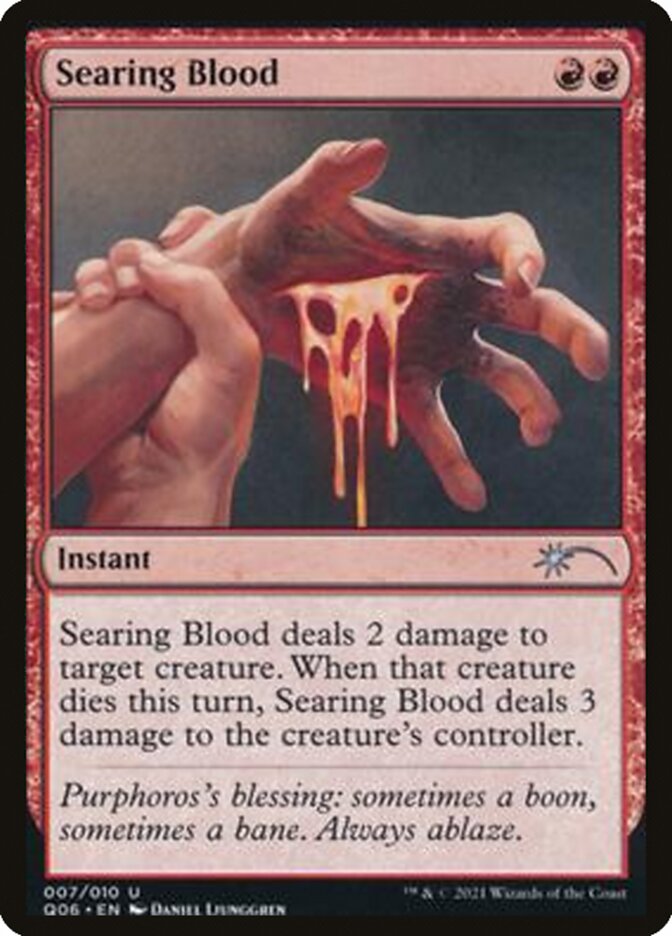 Searing Blood [Pioneer Challenger Decks 2021] | Cracking-Singles