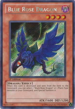 Blue Rose Dragon [EXVC-EN099] Secret Rare | Cracking-Singles