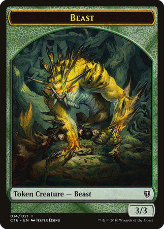 Beast // Ogre Double-sided Token [Commander 2016 Tokens] | Cracking-Singles