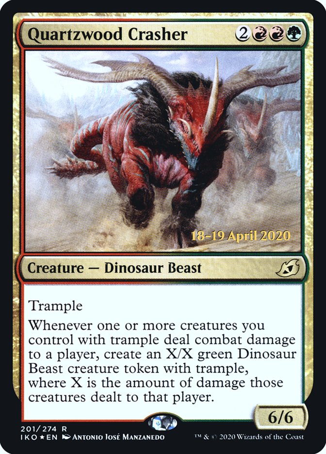 Quartzwood Crasher  [Ikoria: Lair of Behemoths Prerelease Promos] | Cracking-Singles