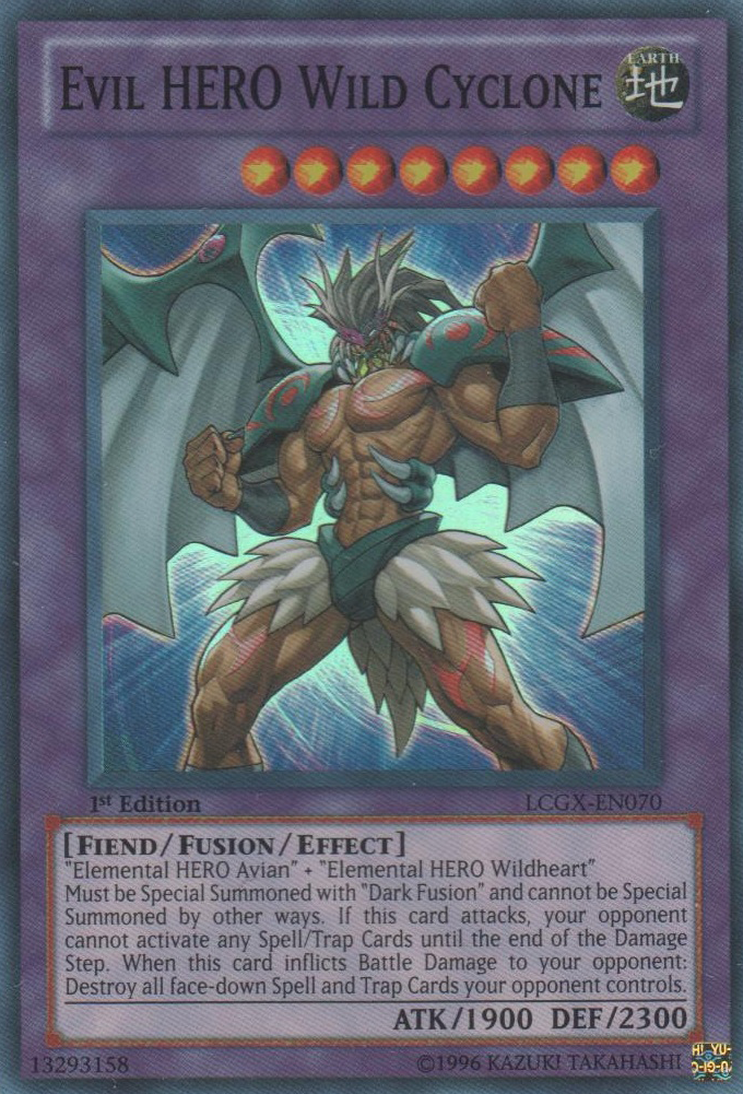 Evil HERO Wild Cyclone [LCGX-EN070] Super Rare | Cracking-Singles