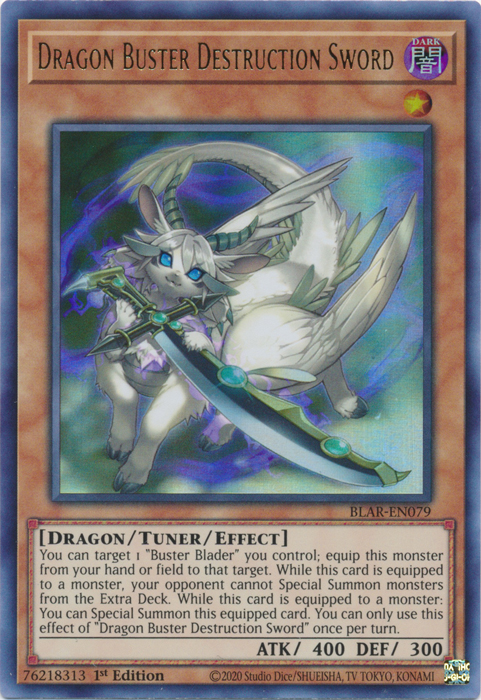 Dragon Buster Destruction Sword [BLAR-EN079] Ultra Rare | Cracking-Singles