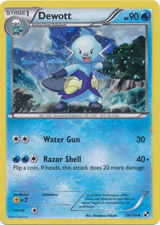 Dewott (29/114) (Cracked Ice Holo) [Black & White: Base Set] | Cracking-Singles