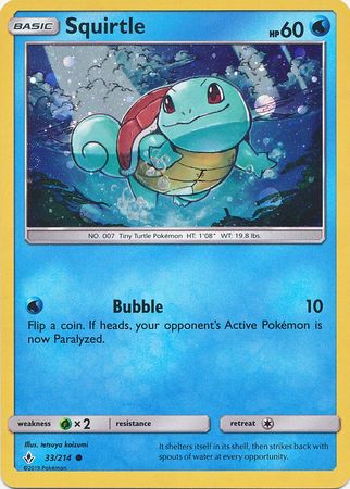 Squirtle (33/214) (Premium Collection Promo) [Sun & Moon: Unbroken Bonds] | Cracking-Singles