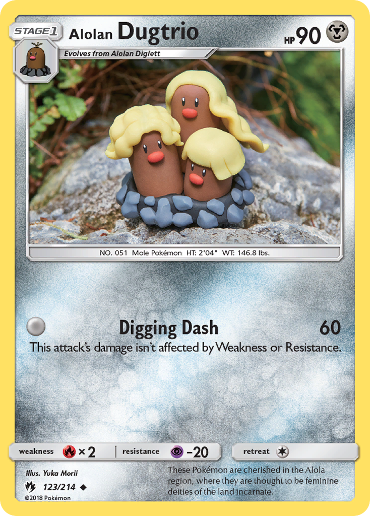 Alolan Dugtrio (123/214) [Sun & Moon: Lost Thunder] | Cracking-Singles