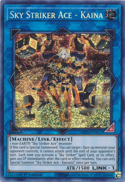 Sky Striker Ace - Kaina [MP20-EN023] Prismatic Secret Rare | Cracking-Singles