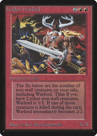 Keldon Warlord [Limited Edition Beta] | Cracking-Singles