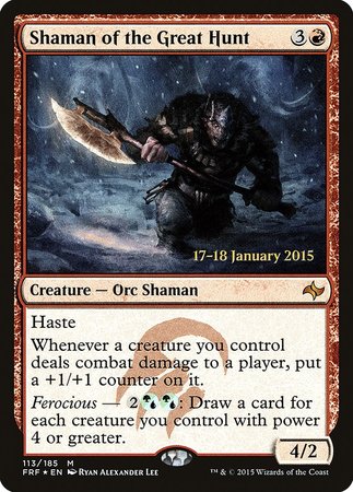 Shaman of the Great Hunt [Fate Reforged Promos] | Cracking-Singles