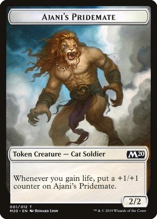 Ajani's Pridemate Token [Core Set 2020 Tokens] | Cracking-Singles