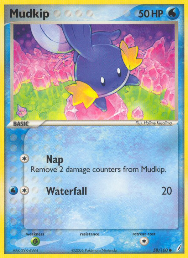 Mudkip (58/100) [EX: Crystal Guardians] | Cracking-Singles