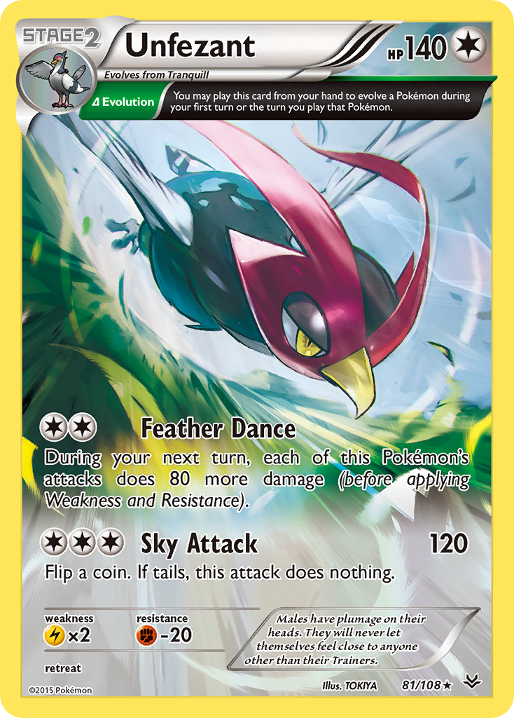 Unfezant (81/108) [XY: Roaring Skies] | Cracking-Singles