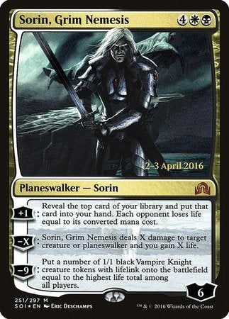 Sorin, Grim Nemesis [Shadows over Innistrad Promos] | Cracking-Singles