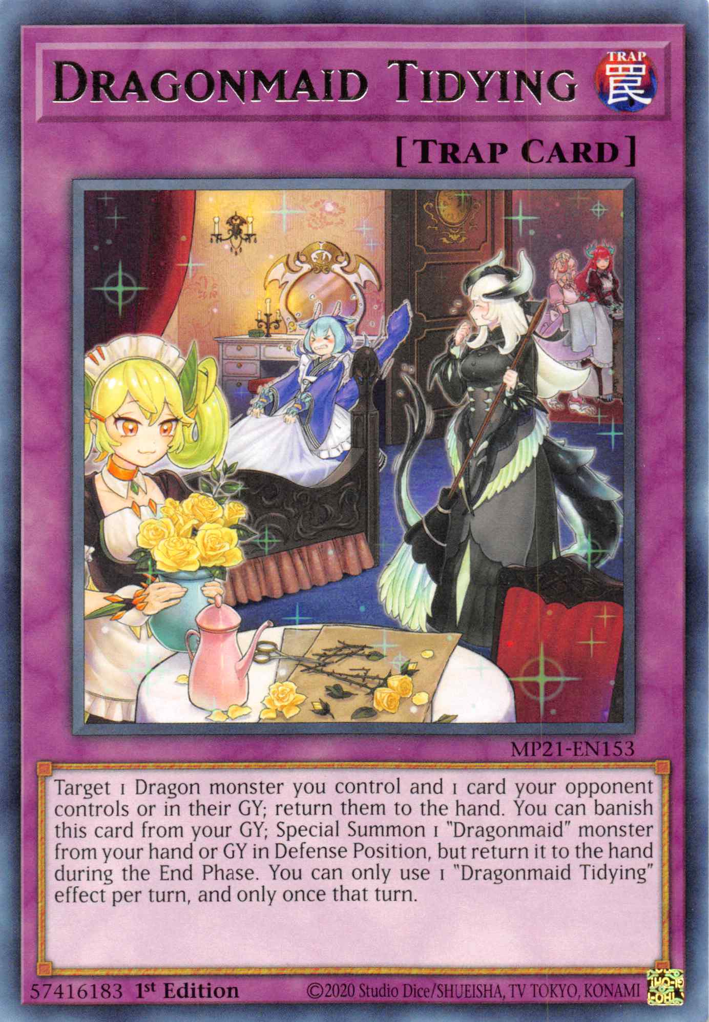 Dragonmaid Tidying [MP21-EN153] Rare | Cracking-Singles