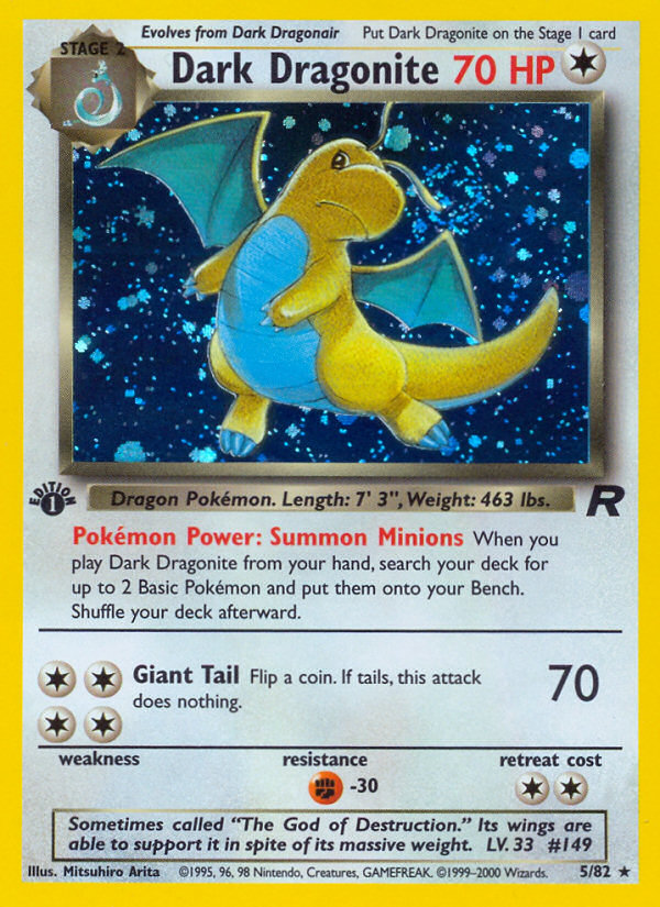 Dark Dragonite (5/82) [Team Rocket 1st Edition] | Cracking-Singles