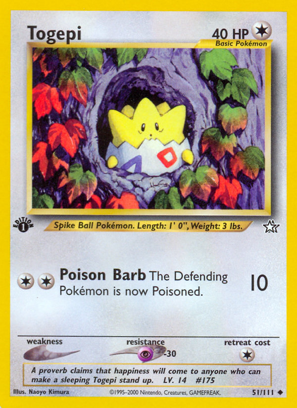 Togepi (51/111) [Neo Genesis 1st Edition] | Cracking-Singles