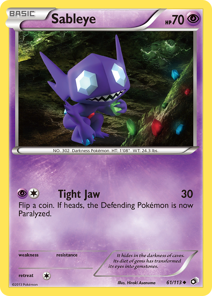 Sableye (61/113) [Black & White: Legendary Treasures] | Cracking-Singles