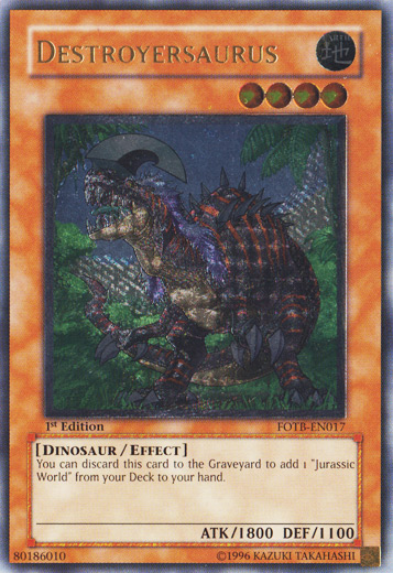 Destroyersaurus [FOTB-EN017] Ultimate Rare | Cracking-Singles