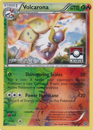 Volcarona (15/114) (League Promo 2nd Place) [XY: Steam Siege] | Cracking-Singles