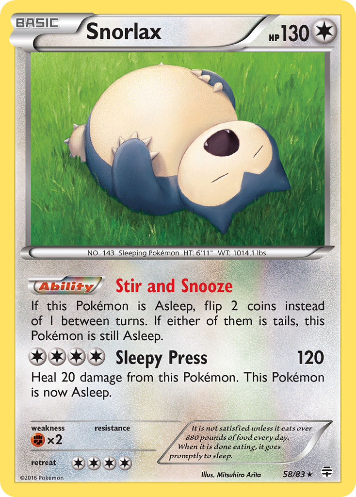 Snorlax (58/83) [XY: Generations] | Cracking-Singles