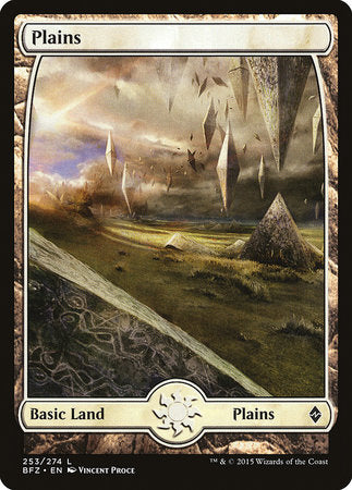 Plains (253) - Full Art [Battle for Zendikar] | Cracking-Singles