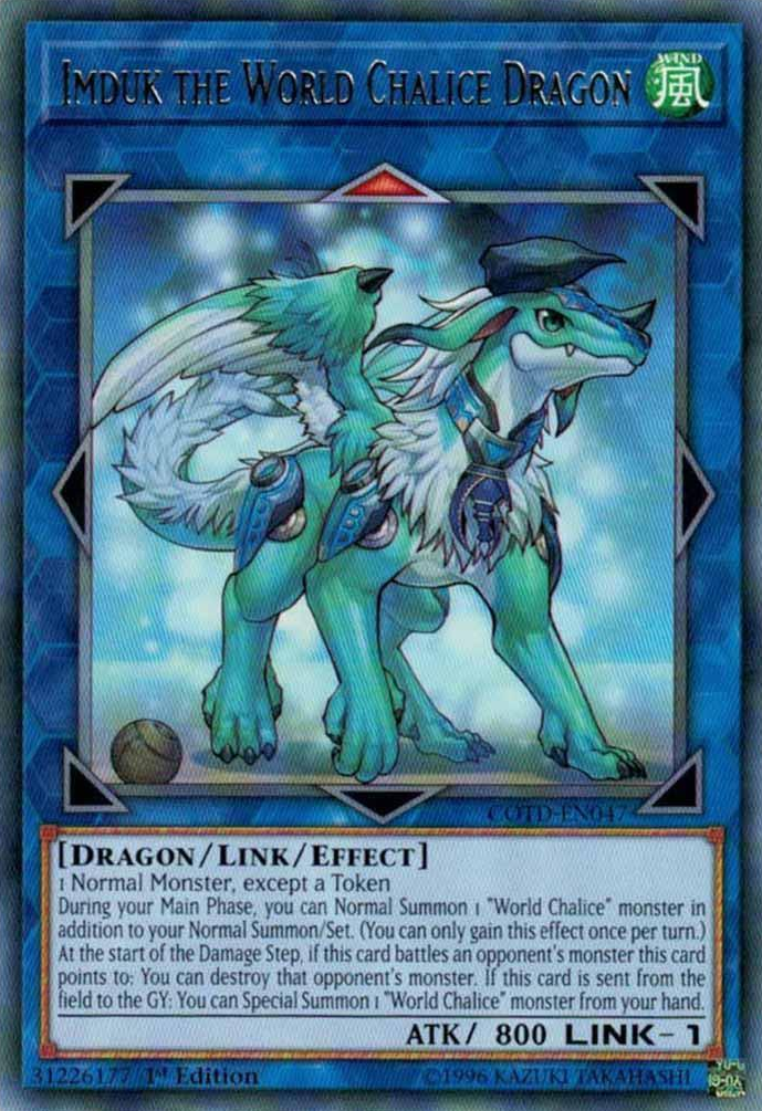 Imduk the World Chalice Dragon [COTD-EN047] Rare | Cracking-Singles