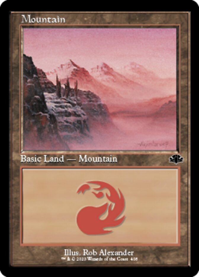 Mountain (408) (Retro) [Dominaria Remastered] | Cracking-Singles