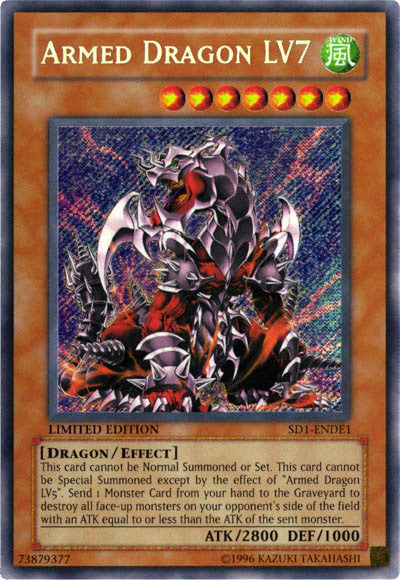 Armed Dragon Lv7 [SD1-ENDE1] Secret Rare | Cracking-Singles