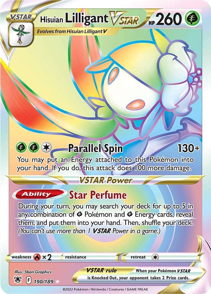 Hisuian Lilligant VSTAR (190/189) [Sword & Shield: Astral Radiance] | Cracking-Singles