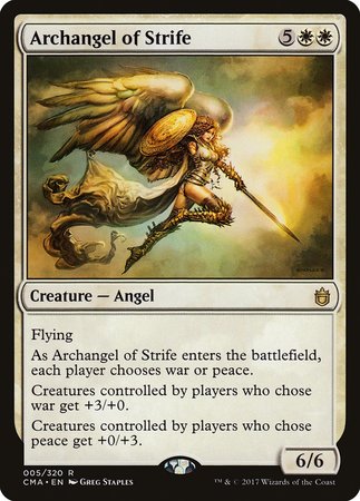 Archangel of Strife [Commander Anthology] | Cracking-Singles