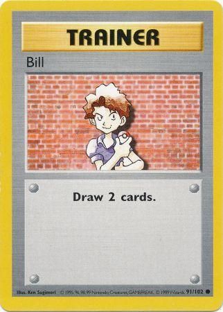 Bill (91/102) [Base Set Shadowless Unlimited] | Cracking-Singles