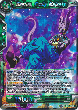 Beerus, Godly Majesty [BT8-053] | Cracking-Singles