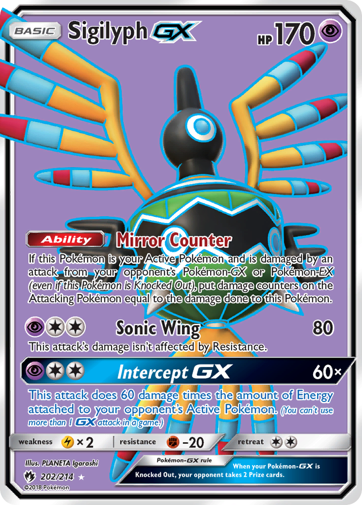 Sigilyph GX (202/214) [Sun & Moon: Lost Thunder] | Cracking-Singles