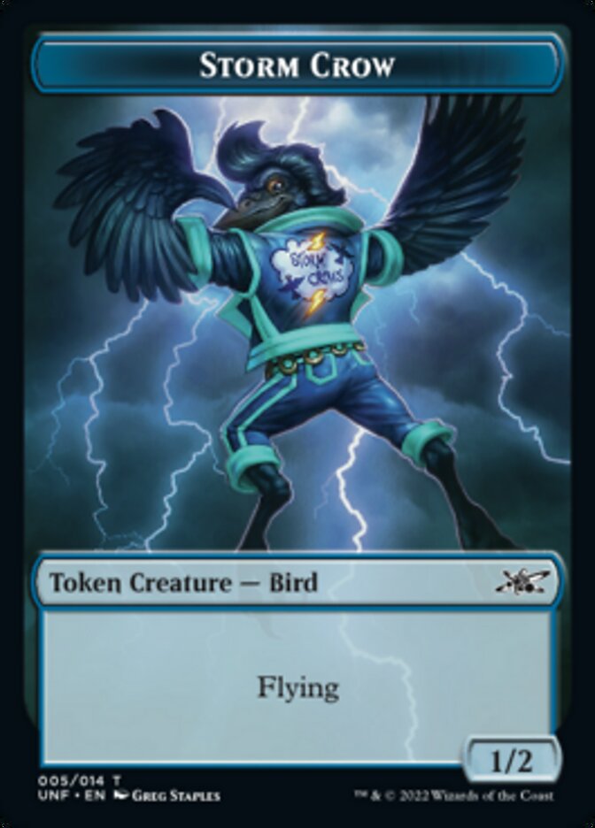 Storm Crow Token [Unfinity Tokens] | Cracking-Singles