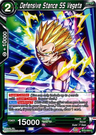 Defensive Stance SS Vegeta (BT5-059) [Miraculous Revival] | Cracking-Singles