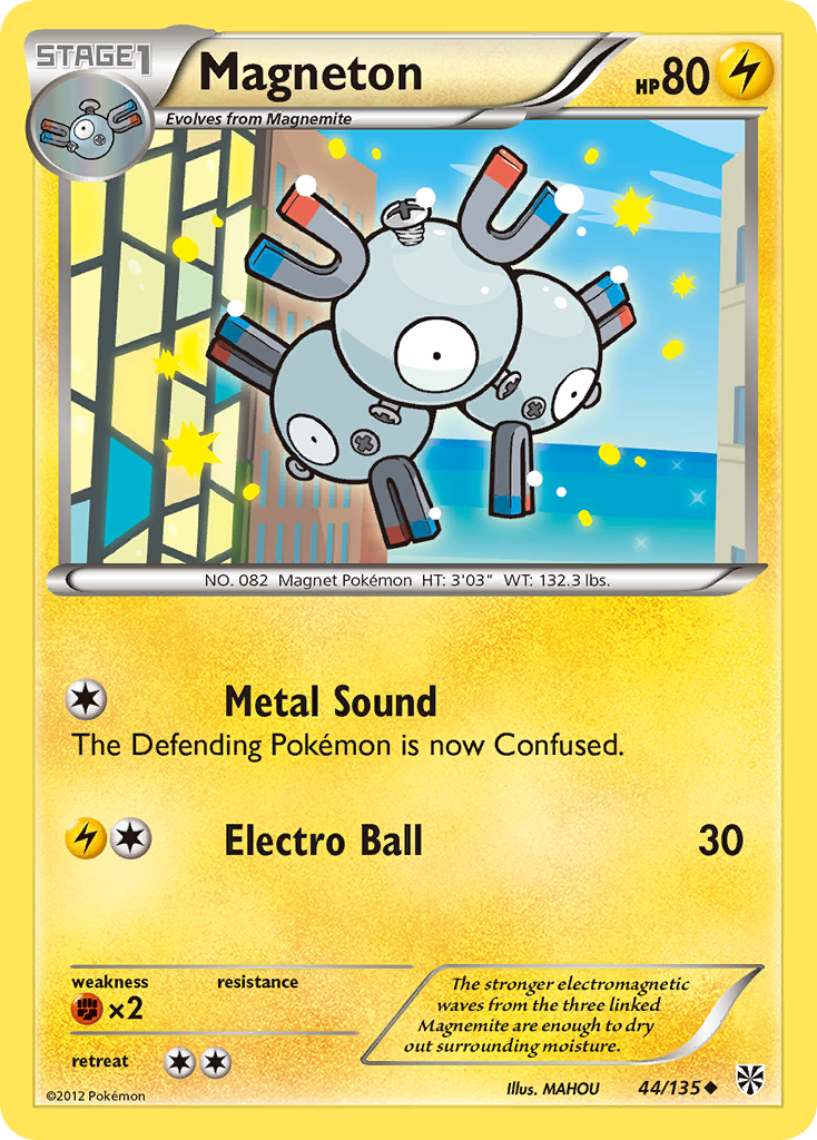 Magneton (44/135) [Black & White: Plasma Storm] | Cracking-Singles