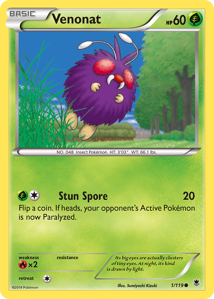 Venonat (1/119) [XY: Phantom Forces] | Cracking-Singles