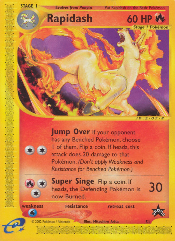 Rapidash (51) [Wizards of the Coast: Black Star Promos] | Cracking-Singles