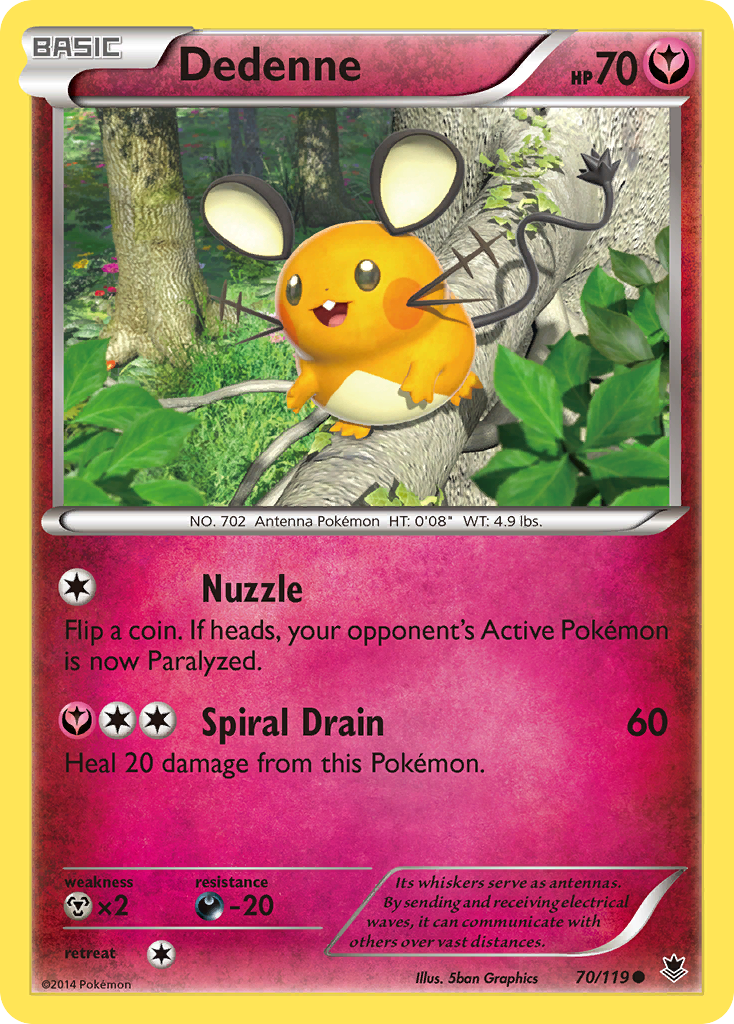 Dedenne (70/119) [XY: Phantom Forces] | Cracking-Singles