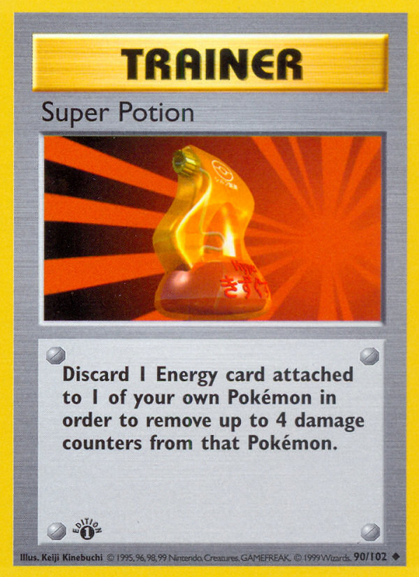 Super Potion (90/102) (Shadowless) [Base Set 1st Edition] | Cracking-Singles