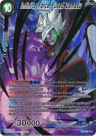 Infinite Force Fused Zamasu (SPR) [BT2-058] | Cracking-Singles