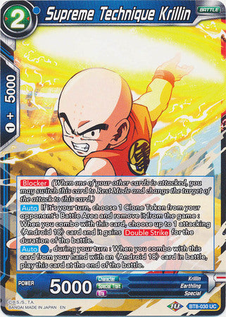 Supreme Technique Krillin [BT8-030] | Cracking-Singles