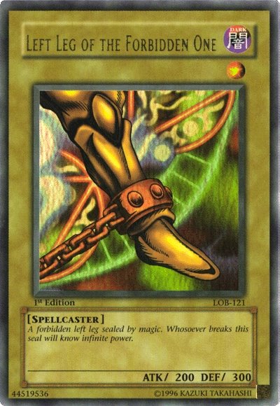 Left Leg of the Forbidden One [LOB-121] Ultra Rare | Cracking-Singles